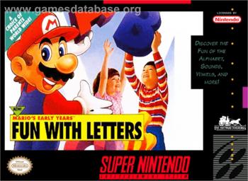 Cover Mario's Early Years - Fun With Letters for Super Nintendo